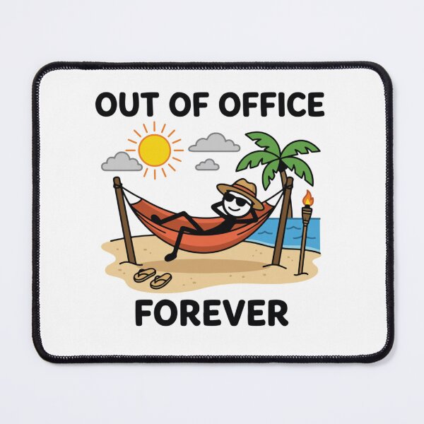 Item preview, Out Of Office Forever Retirement Funny Retired Stick Figure designed and sold by Ali-printshop.