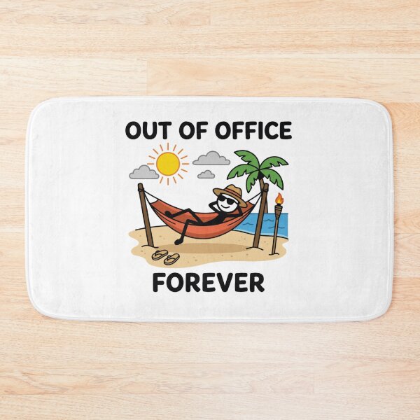 Item preview, Out Of Office Forever Retirement Funny Retired Stick Figure designed and sold by Ali-printshop.