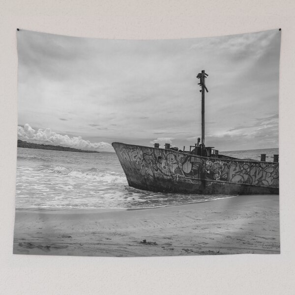 Item preview, Coastline Graffiti BW designed and sold by WrightDesignsUS.