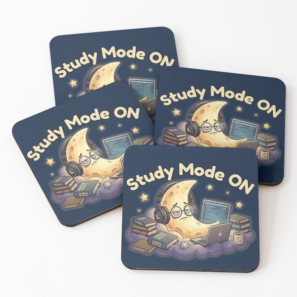 Item preview, Study Mode ON Cute Moon Student Aesthetic Night Vibes designed and sold by MoonVibe-studio.