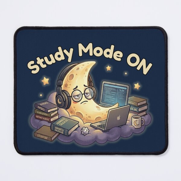 Item preview, Study Mode ON Cute Moon Student Aesthetic Night Vibes designed and sold by MoonVibe-studio.