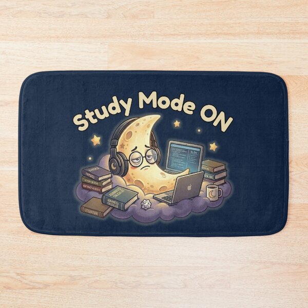 Item preview, Study Mode ON Cute Moon Student Aesthetic Night Vibes designed and sold by MoonVibe-studio.
