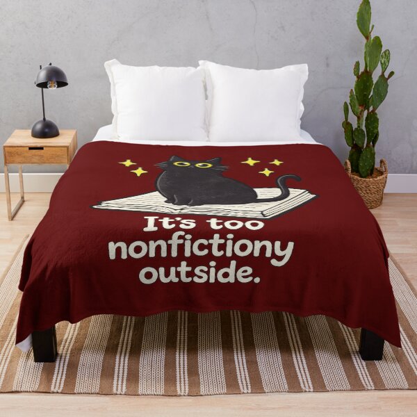 Item preview, Too Nonfictiony Outside, Book Lover designed and sold by CloudyPress.