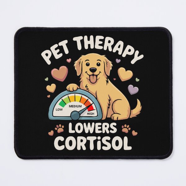 Item preview, Pet Therapy Lowers Cortisol designed and sold by Mahilis.