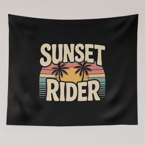 Item preview, Sunset Rider Retro Vintage Beach Design | Summer Palm Tree Quote designed and sold by EvolusionPro.