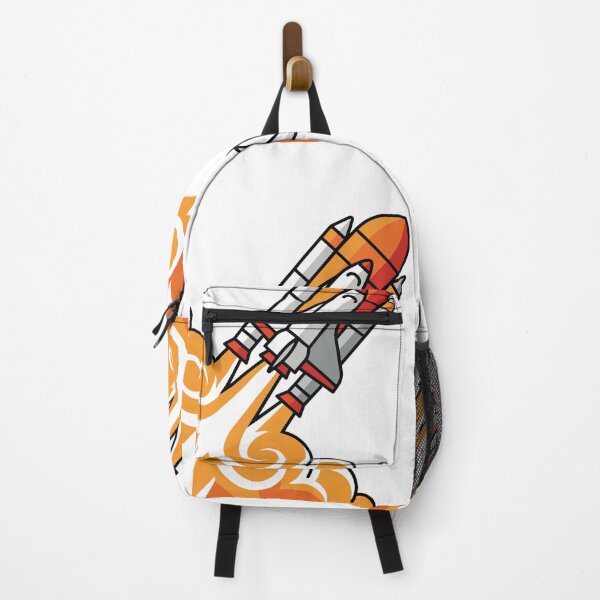 Item preview, Retro Space Shuttle Rocket Launch Moon Art designed and sold by BestChoiceService.