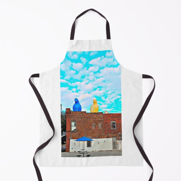 Item preview, Art in the City Giant Colorful Birds on a Rooftop designed and sold by LeonidasBratini.