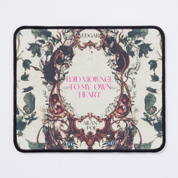 Item preview, Edgar Allan Poe Quote In Hand Painted Ornate Gothic Frame with Bats, griffons, and pomegranate  designed and sold by Monica Laipple.