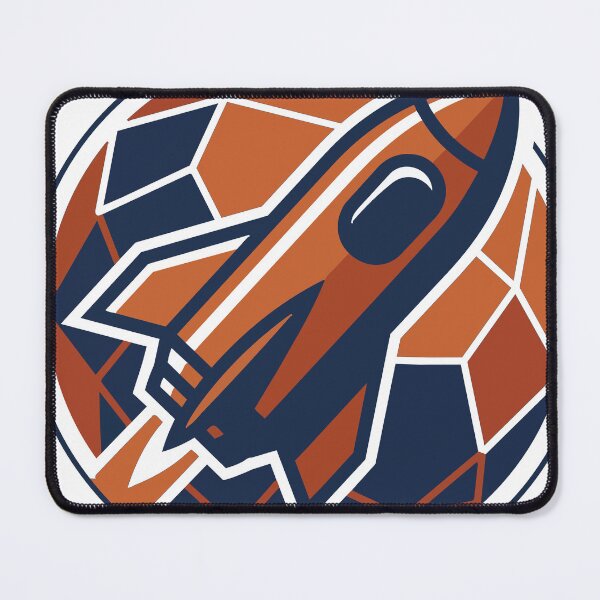 Item preview, Rocket Launch Mission to Mars Geometric Art designed and sold by BestChoiceService.