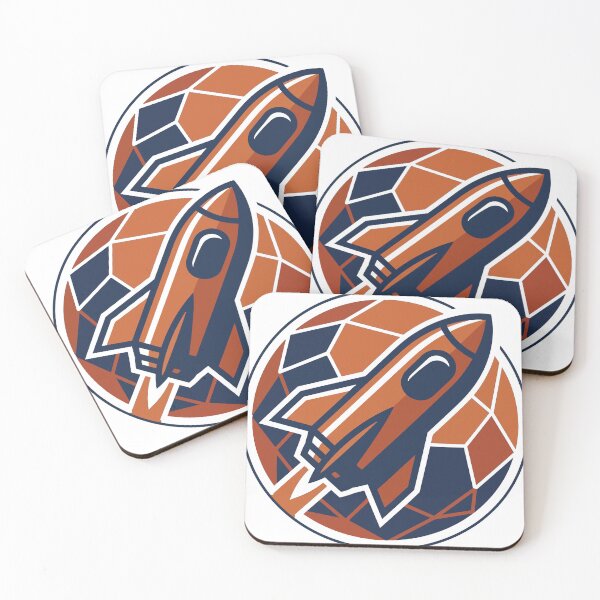 Item preview, Rocket Launch Mission to Mars Geometric Art designed and sold by BestChoiceService.