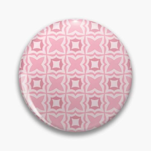 Item preview, Pastel Soft Pink Geometric Floral Tile Pattern designed and sold by Vileprint.