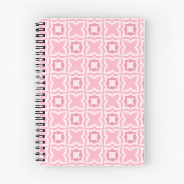 Item preview, Pastel Soft Pink Geometric Floral Tile Pattern designed and sold by Vileprint.