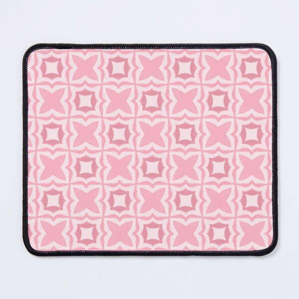 Item preview, Pastel Soft Pink Geometric Floral Tile Pattern designed and sold by Vileprint.