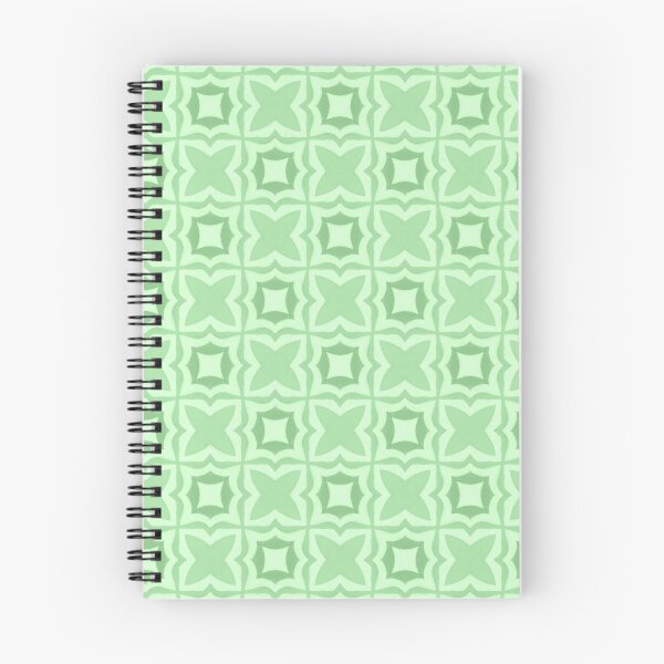 Item preview, Pastel Soft Green Geometric Floral Tile Pattern designed and sold by Vileprint.