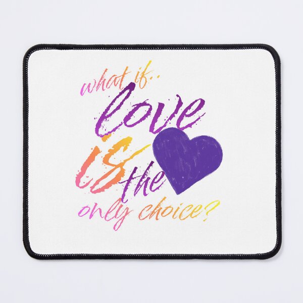 Item preview, Love is the only choice colorful script unity heart designed and sold by making it groovy. .