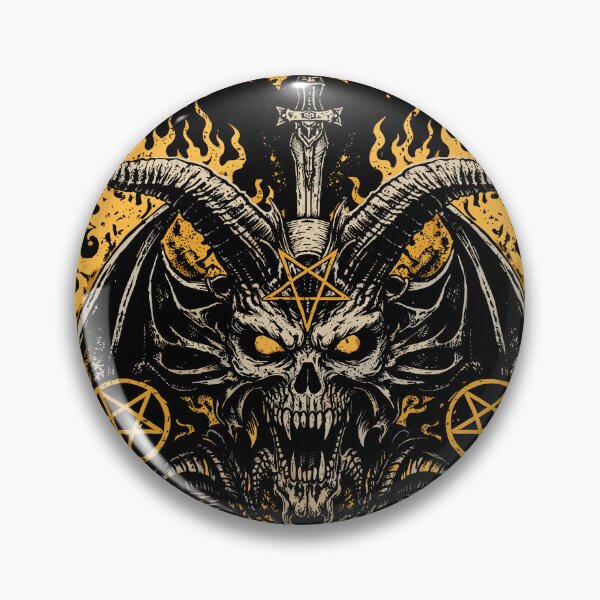 Item preview, Demonic Skull Pentagram T-Shirt designed and sold by Matinez Pink.
