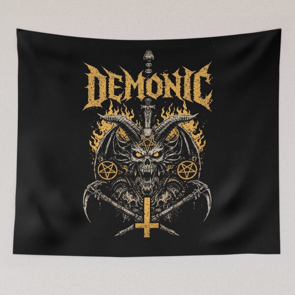 Item preview, Demonic Skull Pentagram T-Shirt designed and sold by Matinez Pink.