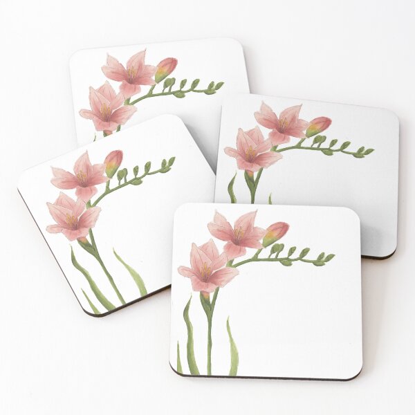 Item preview, Pink Freesia Flowers designed and sold by NaughtyFlorals.