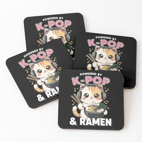 Item preview, cat power powered by k-pop and ramen  designed and sold by Uglyandcute.