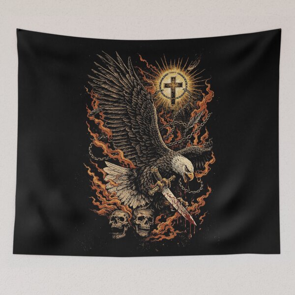 Item preview, Eagle Sword Skull Cross T-Shirt designed and sold by Matinez Pink.
