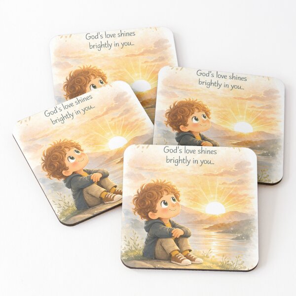 Item preview, Christian Kids Wall Art Adriel God’s Love Shines Brightly in You designed and sold by LoveNurseries.