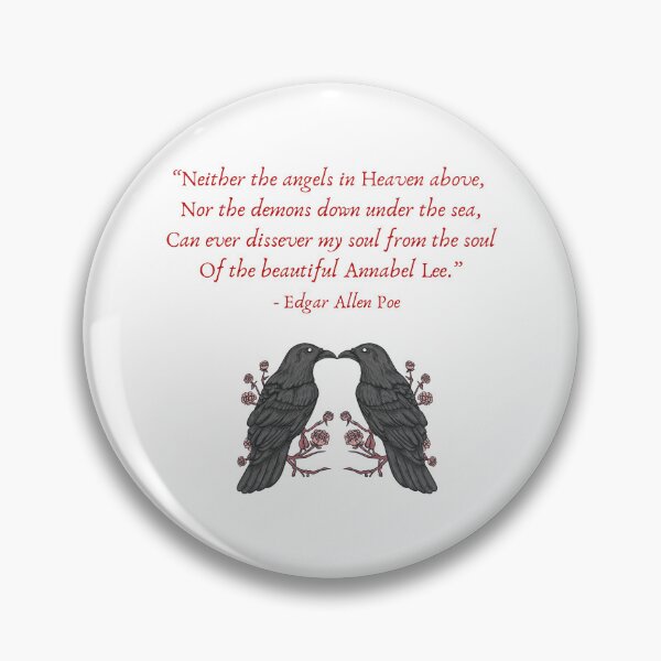 Item preview, Red Poe Love Quote designed and sold by ScriptedEchoes.