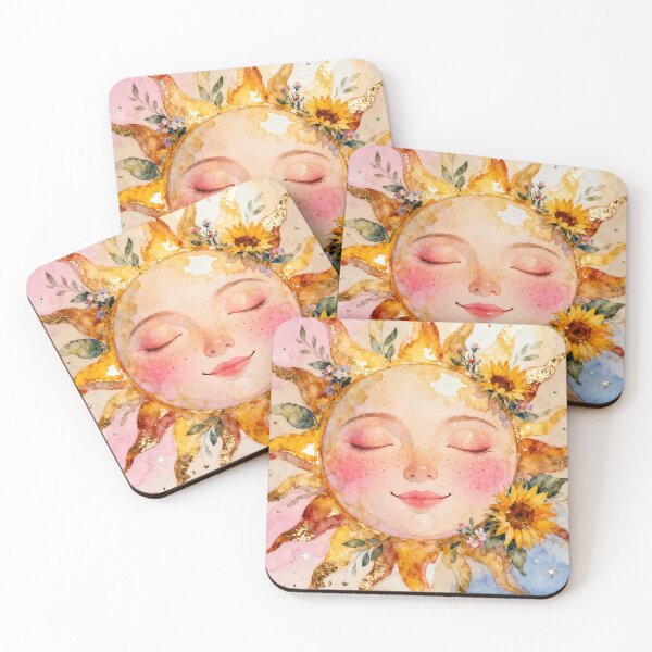 Artikelvorschau, Boho-Kunst mit Sonnenblumen entworfen und verkauft von soulfulpalette.