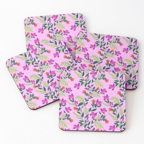 Item preview, Bold Tropical Vines in Bright Pinks Greens designed and sold by Sheri42.
