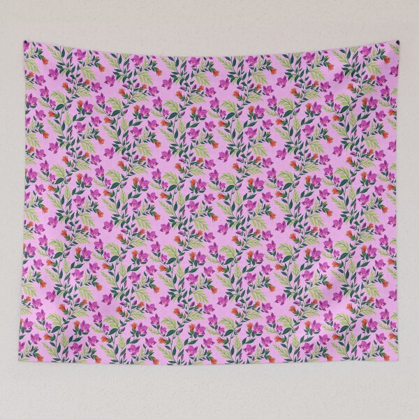 Item preview, Bold Tropical Vines in Bright Pinks Greens designed and sold by Sheri42.