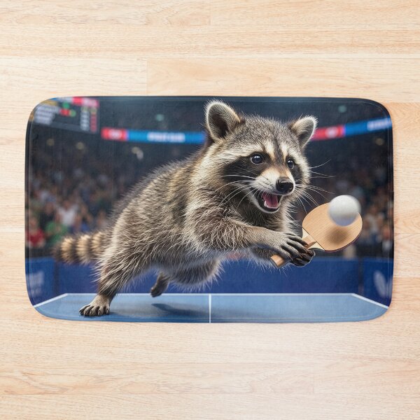 Item preview, Feisty Raccoon Returns a Serve designed and sold by Tridentulus.