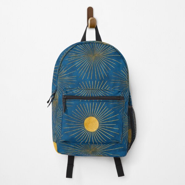 Item preview, Art Deco-Style Golden Sunburst Designs On Blue designed and sold by DEC02.