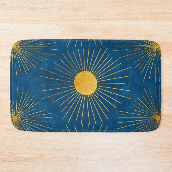 Item preview, Art Deco-Style Golden Sunburst Designs On Blue  designed and sold by DEC02.