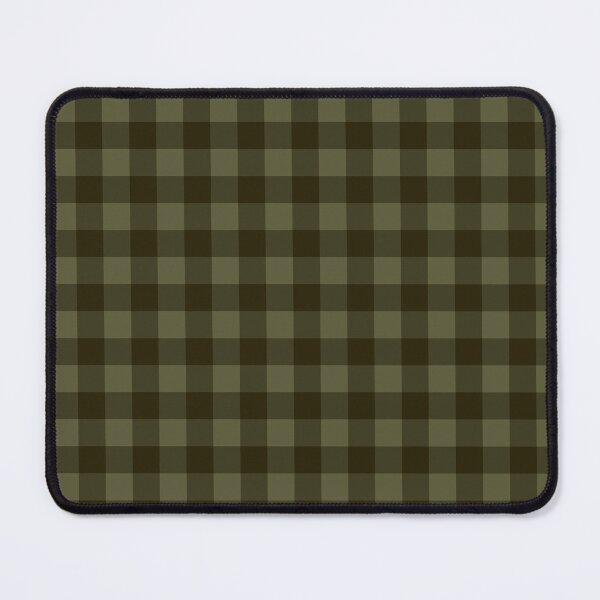 Item preview, Dark Olive and Espresso Green Gingham, Deep Forest Green Checkered Pattern, Minimalist Dark Sage and Olive Plaid, Rustic Hunter Green Gingham Design, Military Green and Black Aesthetic Plaid designed and sold by VivaFy.