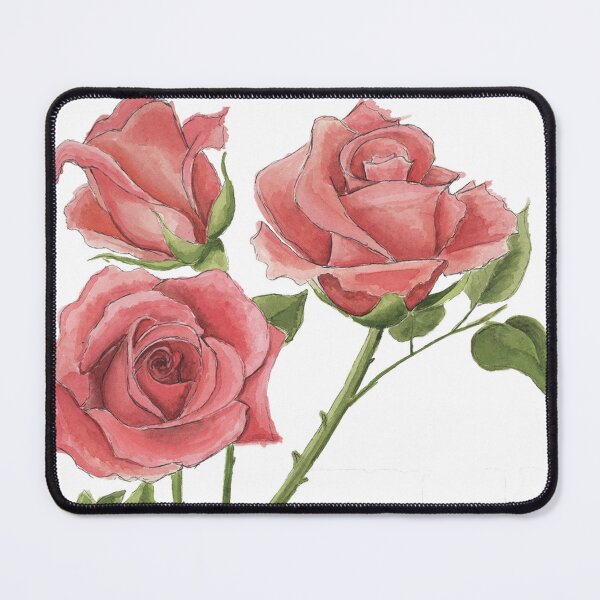 Item preview, Watercolor Red Roses designed and sold by NaughtyFlorals.