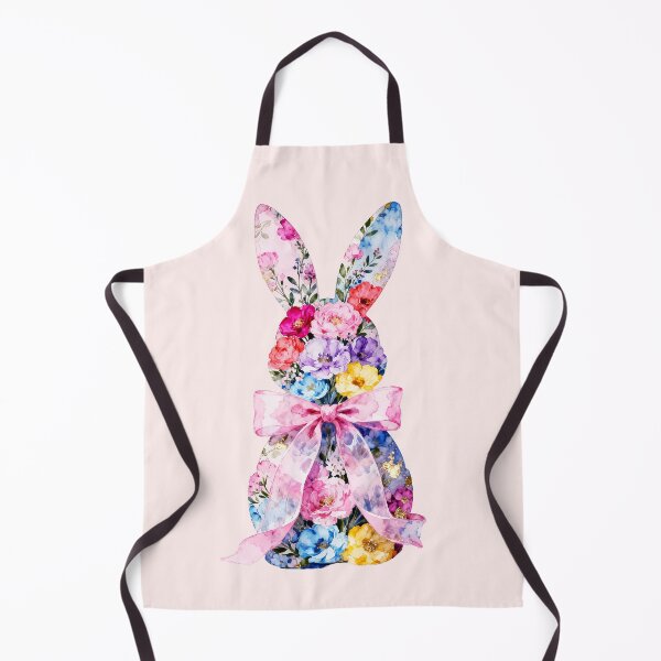 Item preview, Easter Bunny Painting in Spring Blooms designed and sold by soulfulpalette.