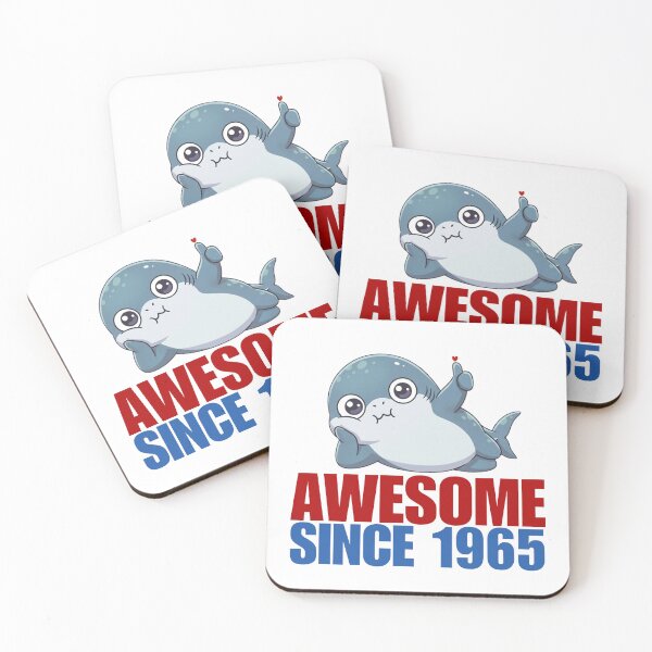 Item preview, Awesome Since 1965 Shark designed and sold by Nature's Chibis.