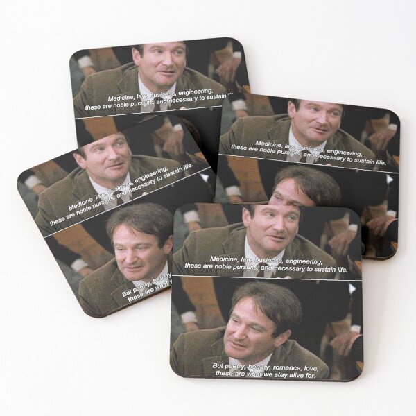 Item preview, DEAD POETS ROBIN WILLIAMS QUOTE designed and sold by FILM GUTTER.