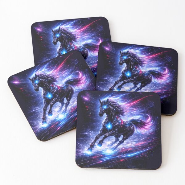 Item preview, Cyber Lightning Horse – Neon Energy Stallion designed and sold by Sksticker991.