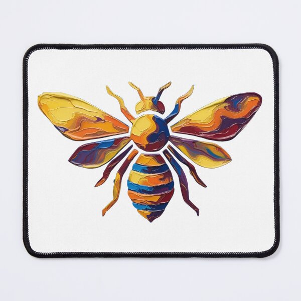 Item preview, National Bee Day Colorful Acrylic Pour Palette Knife Art designed and sold by GymTanLaundry.