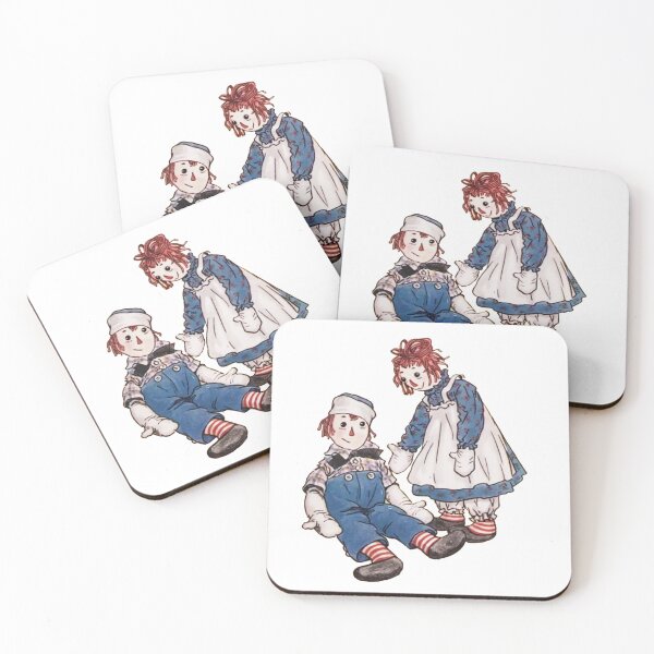 Item preview, Raggedy Ann and Andy Vintage Illustration Cute Doll Fans designed and sold by RickE.