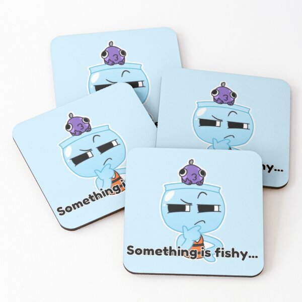 Item preview, Dandy's World Sticker: "Something is fishy..." designed and sold by SNAPPJAWZ.