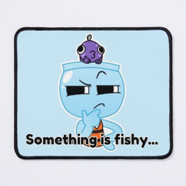 Item preview, Dandy's World Sticker: "Something is fishy..." designed and sold by SNAPPJAWZ.