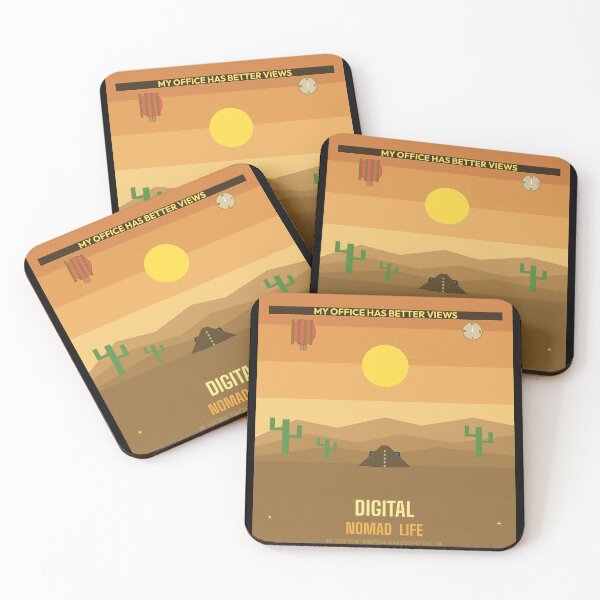 Item preview, Digital Nomad Desert View Work Anywhere designed and sold by FlamaC.