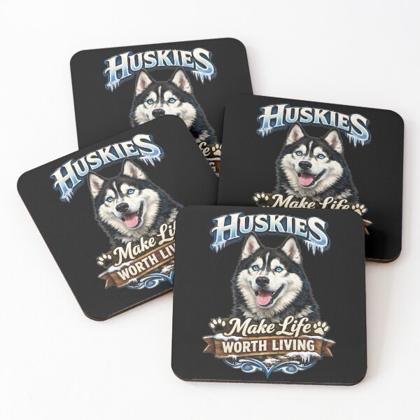 Item preview, Husky Lover  – Huskies Make Life Worth Living – Siberian Husky Dog Design designed and sold by 486DesignCo.