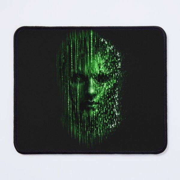 Item preview, Digital Code Face Cyberpunk Matrix Style Art designed and sold by Art Shadow.