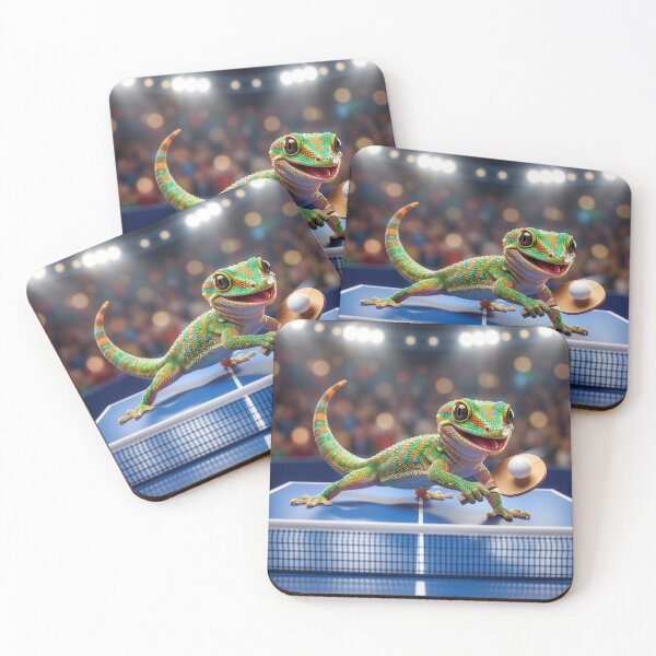 Item preview, High-Octane Gecko Table Tennis Champion designed and sold by Tridentulus.