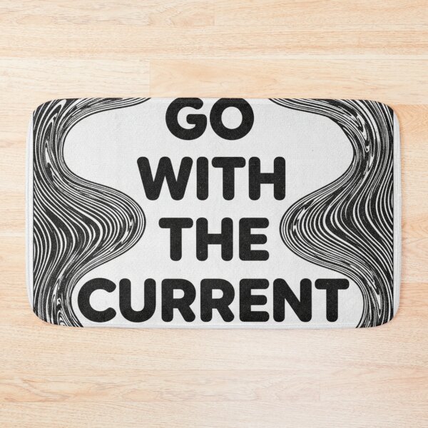 Item preview, Go With the Flow – Minimalist Psychedelic Message designed and sold by HeyHas.