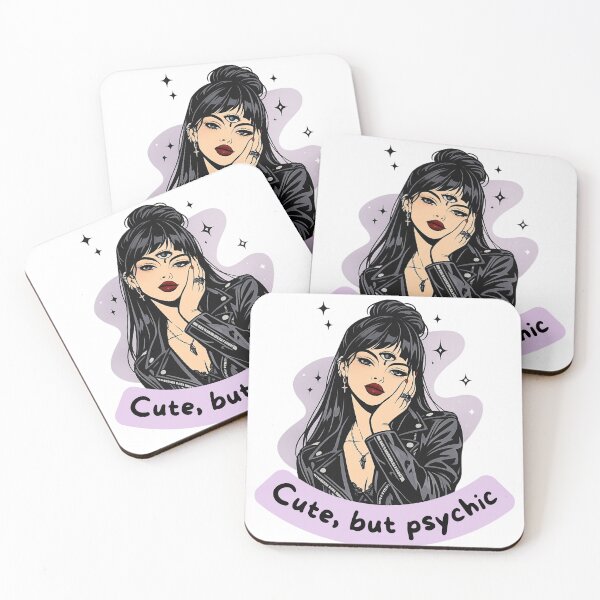 Item preview, Cute but Psychic – Gothic Third Eye Woman Mystical Dark Feminine Aesthetic Design designed and sold by CosmicCutouts.