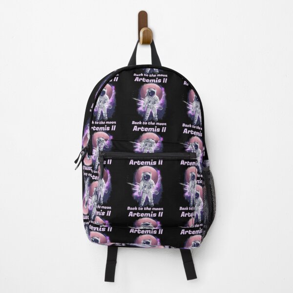Item preview, Artemis II Lunar Mission - Purple Nebula Astronaut Digital Art designed and sold by Yasmine Mohammed.