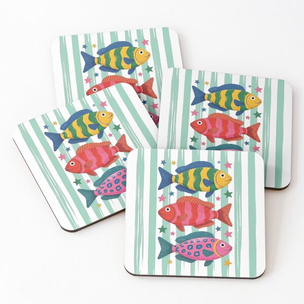 Item preview, Preppy Fish Stripes designed and sold by theartfulaspie.